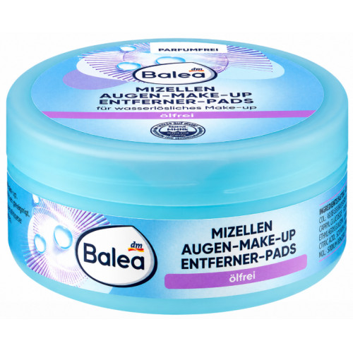 Balea Augen Make-up Entfernerpads ölfrei Подушечки для снятия макияжа с глаз, без масла, 50 шт